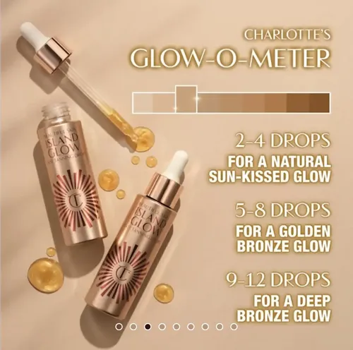 Charlotte Tilbury Island Glow Drop Autobronceant Facial Deep