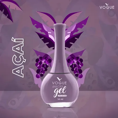 Esmalte Vogue Efecto Gel Acai X 14ml