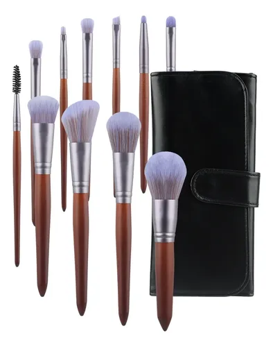 Set De 11 Brochas De Sombras Suaves Con Estuche