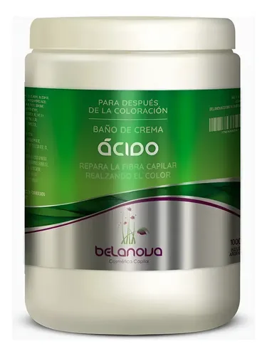Baño De Crema Reconstrucción Ácido Belanova 1kg Realza Color