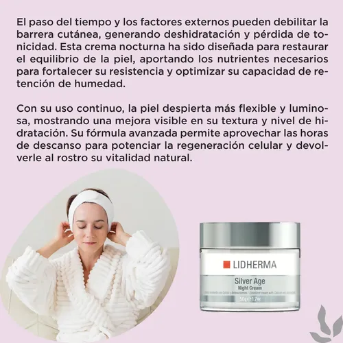 Lidherma Silver Age Night Cream X50g
