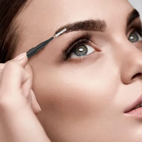 20 Cepillos Micro Para Cejas Canipha Con Tapa Y 2 Tamaños