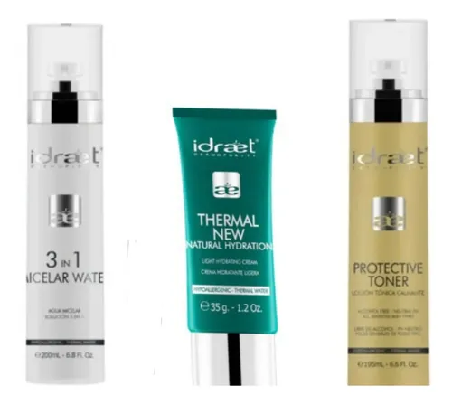 Kit X3: Micelar Limpieza +locion Tonica+ Hidratante Draet