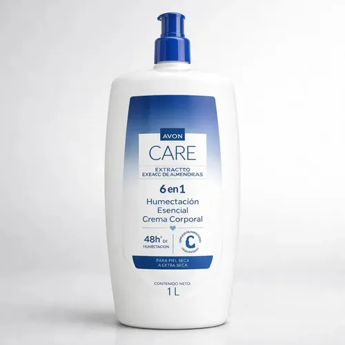 Crema Corporal Avon Care – Litro Fragancia Extracto de Almendras