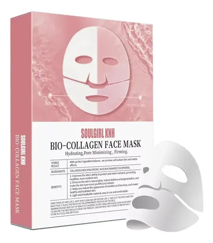 Mascarilla Facial 100% Bicolágeno Reafirma Regenera Tipo de piel Mixta