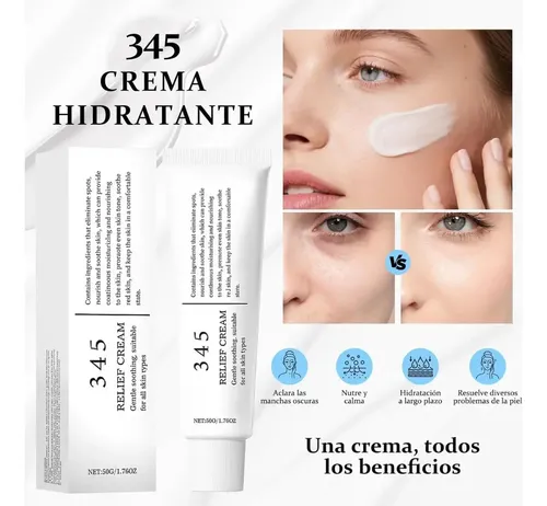 345 Relief Cream, 345 Humectante Calmante, Hidratante