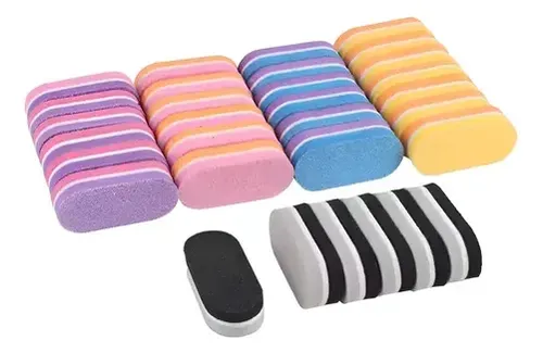 Mini Limas Buffer X50 Sponges Para Uñas Kit Press On