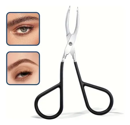 Pinzas Pequeñas De Acero Inoxidable Para Cejas, 1 Pieza Black Soft Touch
