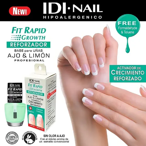 Reforzador Idi Ajo Y Limón Profesional Crecimiento Uñas 13ml Color Transparente