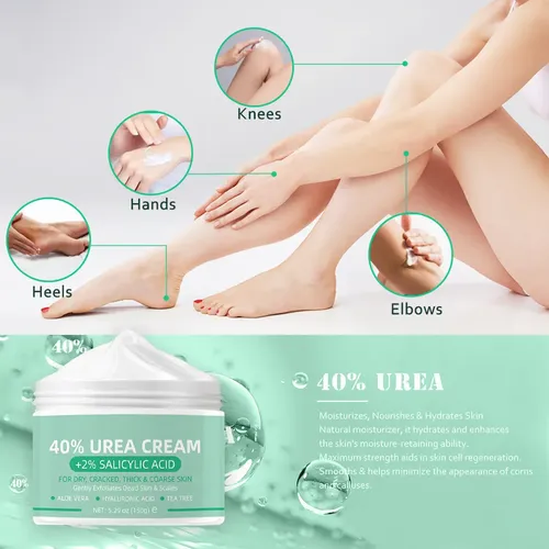 Crema De Urea 40% + 2% Ácido Salicílico Para Pies Secos Pq