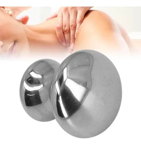 Rodillo Facial Gua Sha Acero Inoxidable Para Masajes