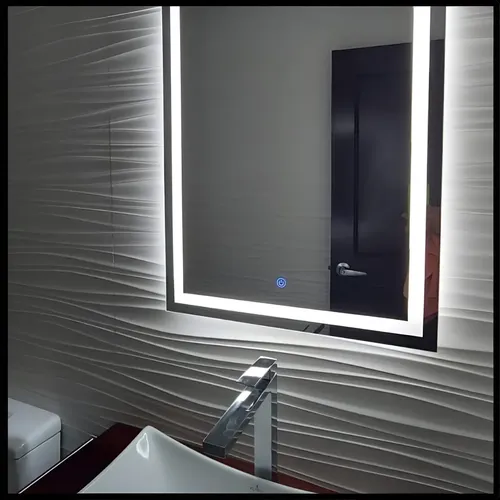 Espejo Led Recuadro Esmerilado 60 X 80 Baños Accesorios No Tiene