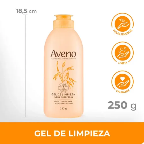 Gel De Limpieza Aveno Facial Corporal X 250gr