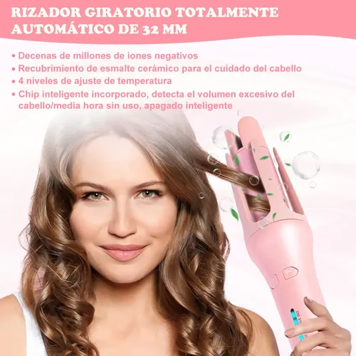 Rizador Automático 32mm Cerámica Para Cabello Rizado Y /f.