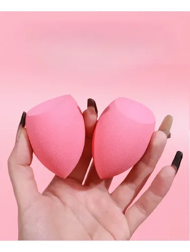 Esponja De Maquillaje Angular De Doble Uso Sin Látex