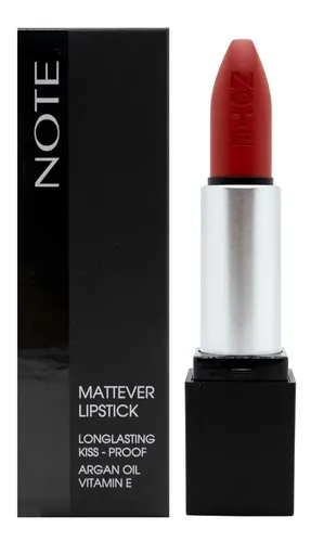Note Mattever Lipstick Labial Mate Larga Duración Vegano 4gr