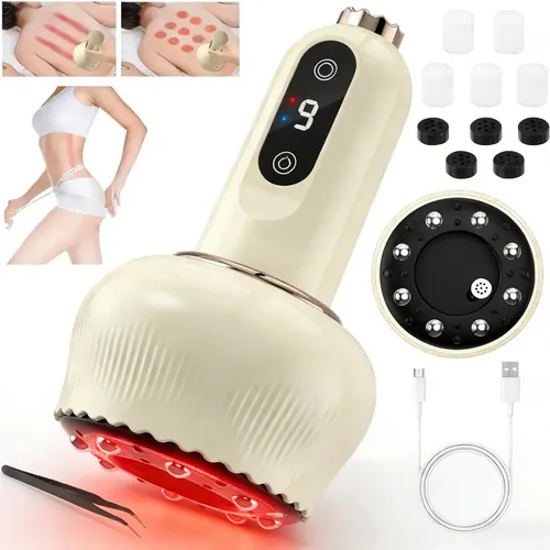 Masajeador Anticelulitis Eléctrico Con Succión Y Luz Roja R