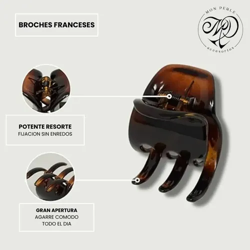 Broches De Carey Ganchos Franeses Clip Hebillas Accesorios Carey