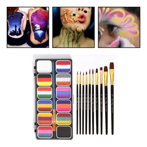 Kit De Maquillaje De Paleta De Pintura Con Pinceles De