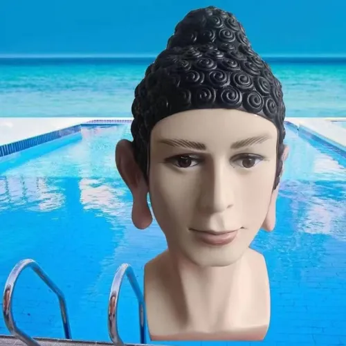Gorro De Natación Con Forma De Buda, Cómodo Gorro De Natació