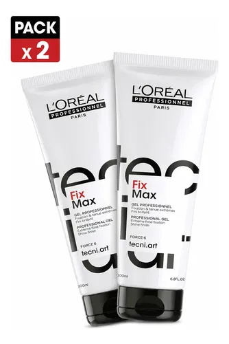 Pack X2 Gel L’oréal Tecni.art Fix Max Fijación Fuerte 200ml