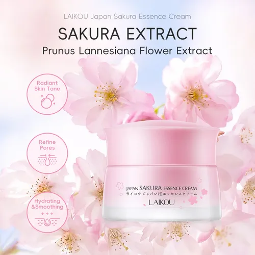 Crema Facial Laikou Japan Sakura Essence 50g Normal Día/noche