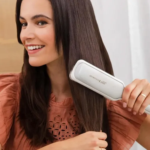 Planchita De Pelo Visor Digital Sin Frizz Rizador Liso Brill