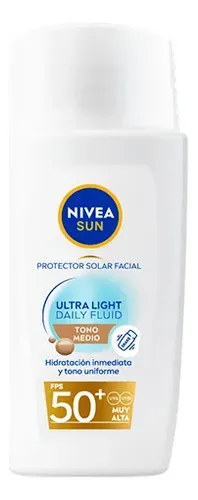 Nivea Sun Fps 50 Facial Utra Light Tono Medio