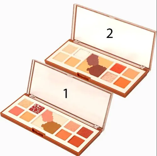 Paleta Sombras Mate Shimmer Glitter + Rubor City Girl F6662 Color Tono 01