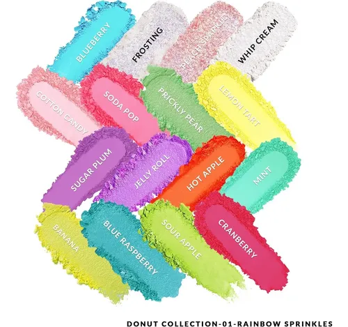 Paleta Kimchi Chic Donut Rainbow 16 Sombras
