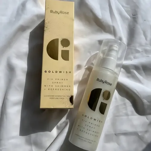 Primer Fijador Goldwish Refrescante Ruby Rose Vegano Gold