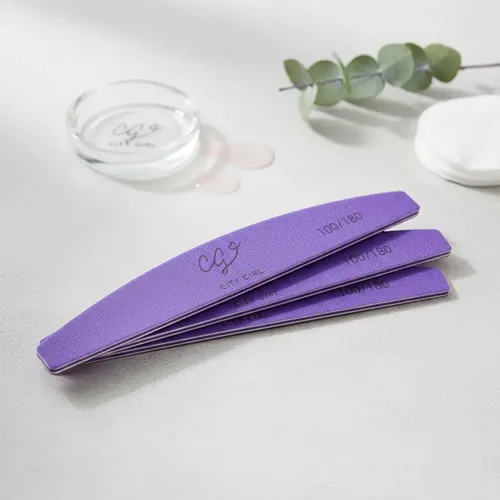 Set De 3 Limas Spongee 100/180 City Girl Manicura Uñas