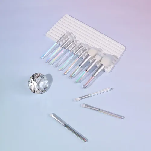 Set De 12 Minipinceles De Maquillaje De Cristal, Kit De Bell