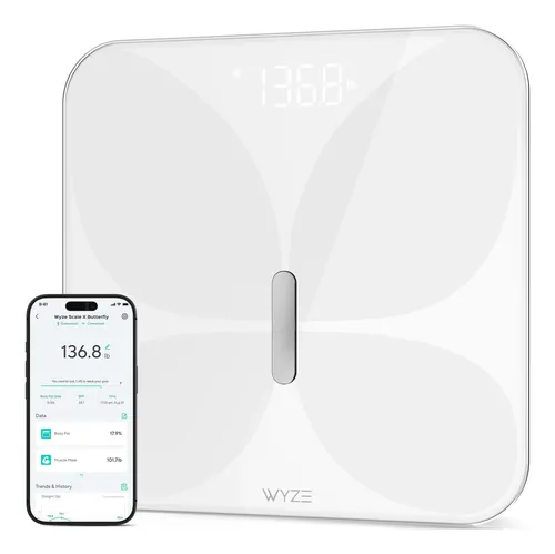 Báscula De Baño Digital Wyze Smart Scale X Butterfly Blanco
