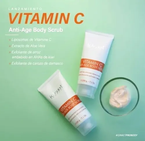 Vitaminc Antiage Body Scrub Idraet 200gr Exfoliante Corporal