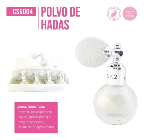 Polvo De Hadas En Spray C/atomizador Iluminador Pink21