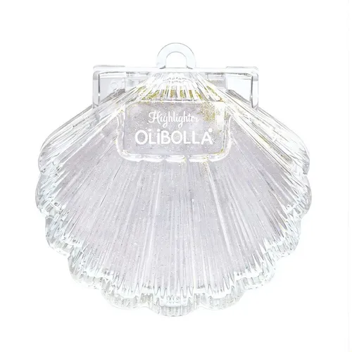 Iluminador Facial Perlado Brillante Con Diseño De Concha 01