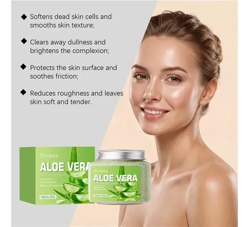 Exfoliante Corporal Y Facial De Aloe Vera 150g Hidratante