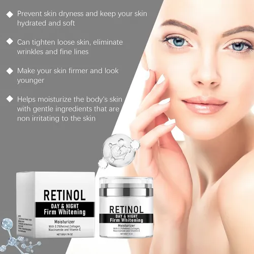 Crema Facial Retinol 50g Antiedad Hidratante Efecto Luminoso