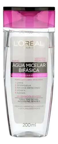 Agua Micelar Bifasica L´oréal Paris Hidra Total 5 X 200ml
