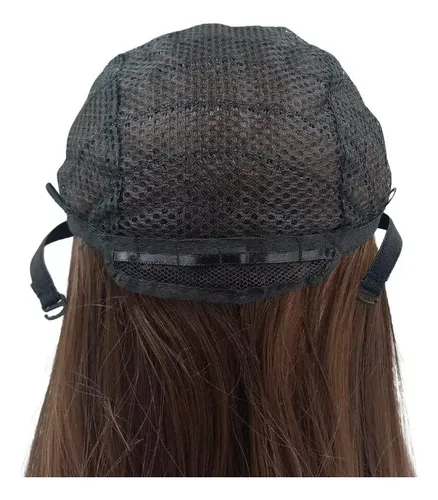 Pelucas Tonos Simil Natural Lacio Punta Sin Fleqillo Tamaño De La Base 60cm Tono Castaño #4