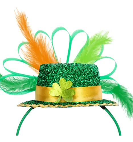 Diadema De San Patricio Aro De Pelo Verde Para Accesorios De