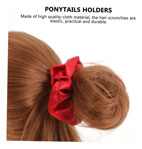 Pack 20 Scrunchies Navideños Rojos Para El Cabello