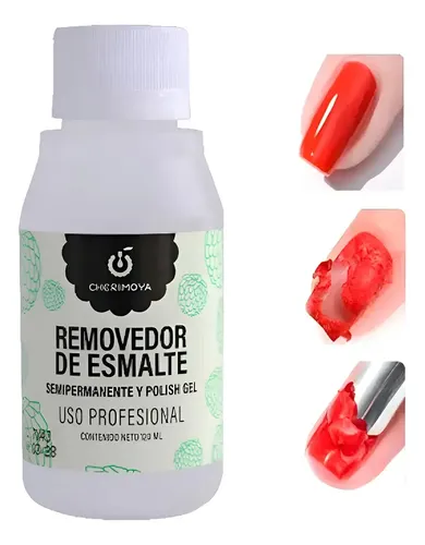 Removedor De Semipermanente Cherimoya Uñas 120 Ml