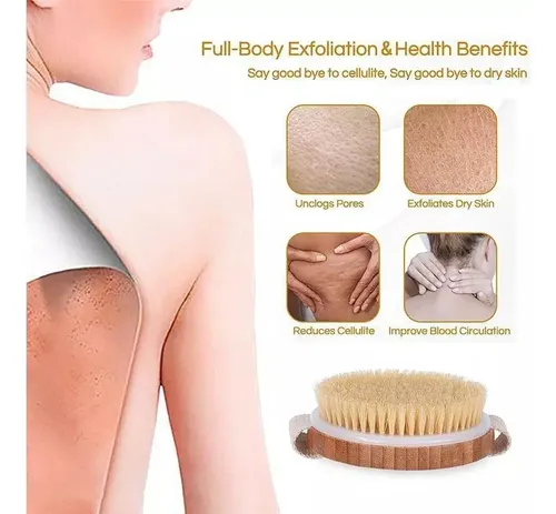 Cepillo Corporal Exfoliante Para Piel Natural