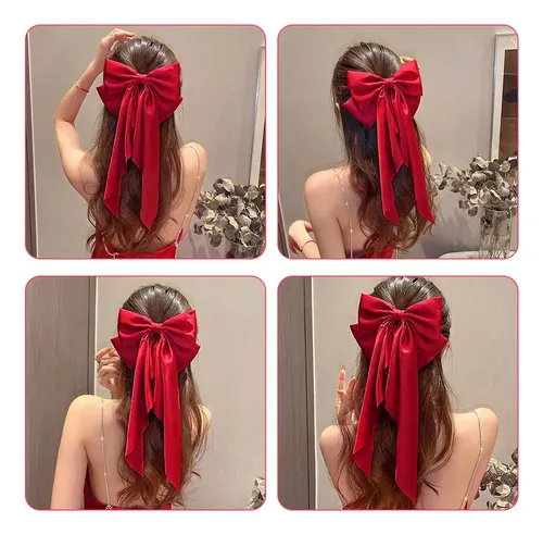 Lazo Para El Pelo, Lazo Grande, Pinza Para El Pelo