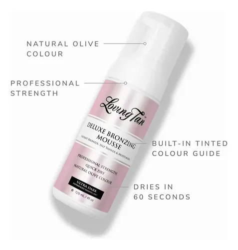 Loving Tan Deluxe Mousse Bronceadora, Ultra Oscura-sin…