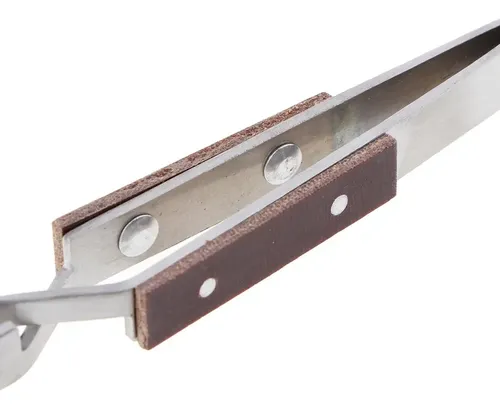 Herramienta Antiestática Plateada Para Cejas Con Punta En