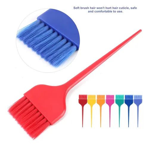 Accesorio De Peluquería, Cepillo Colorido De 7 Piezas .