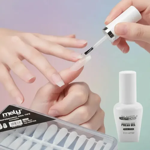 Tips Para Soft Gel Matte Cortos + Press Cherimoya 15ml Matte Coffin